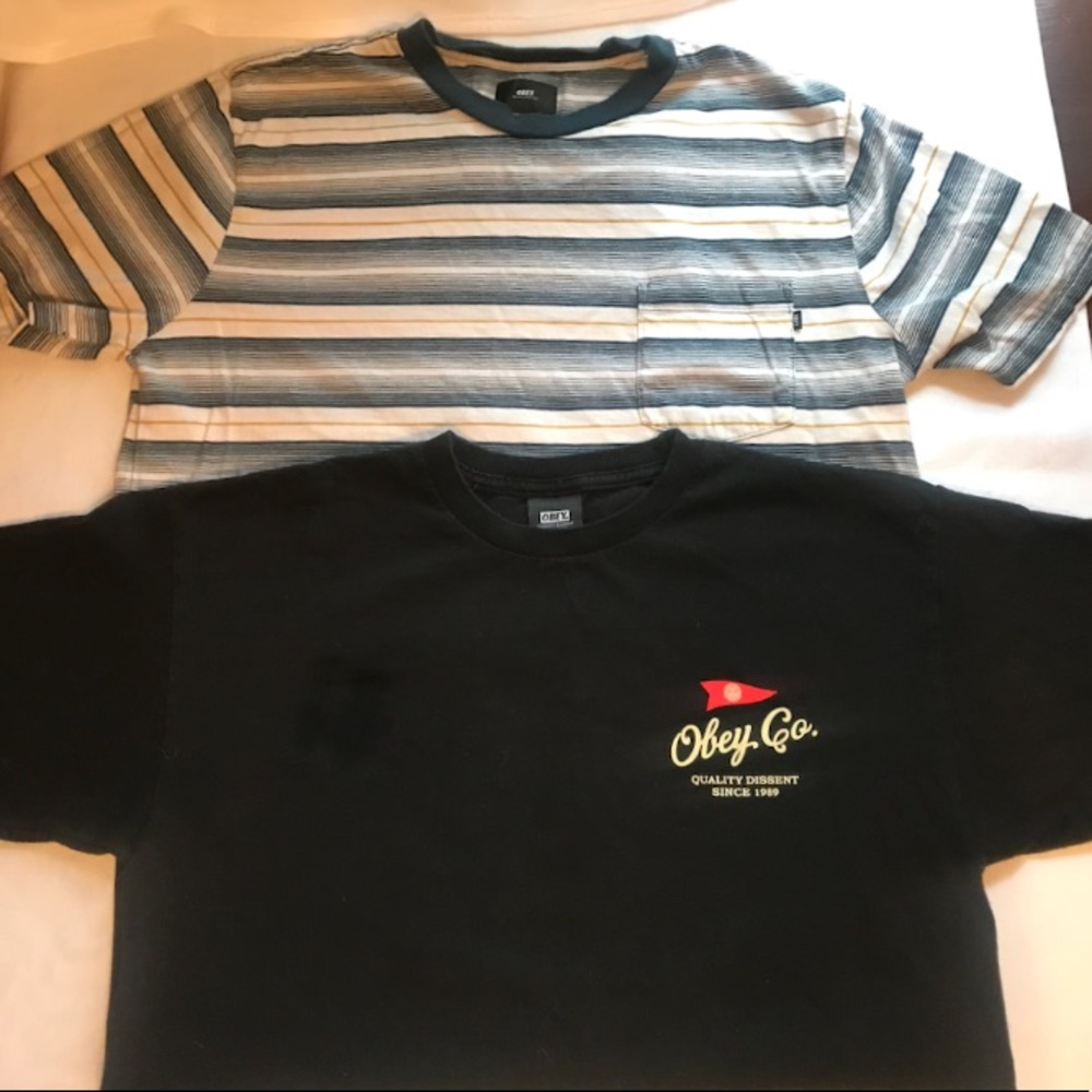 Obey Short Sleeve Tee Shirts Size Medium